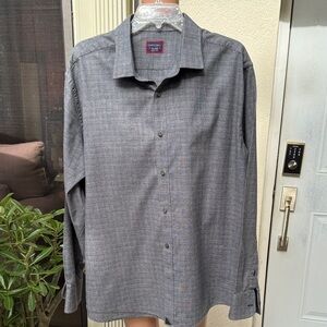 UNTUCKit. Men's Charcoal Grey/Black Button-Down Shirt. XXL. 100% Cotton.